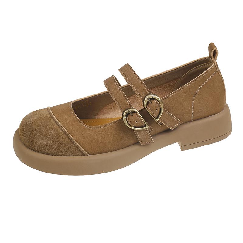 

Новая весенняя женская обувь с круглым носком, модная повседневная удобная нескользящая однотонная уличная износостойкая женская обувь 40