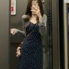 2026 Summer Floral Print Spaghetti Strap Maxi Dress & Cardigan Set for Women