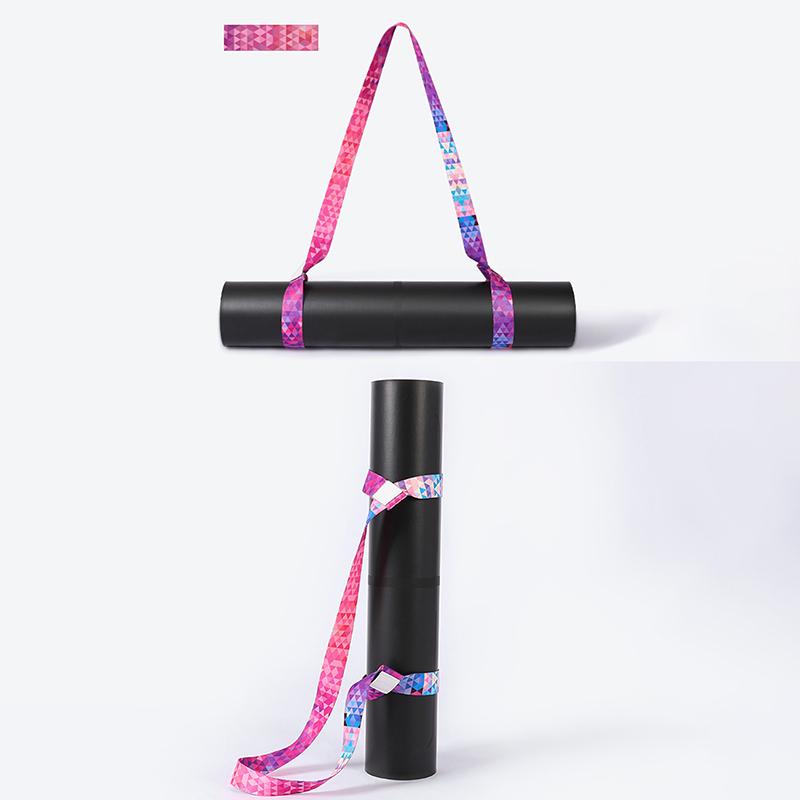 Yoga Mat Strap Belt Adjustable Sports Sling Shoulder Carry Strap Belt Exercise Stretch Fitness Equiment Elastic Yoga Belt