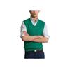 Polo Ralph Lauren FW22 Enfärgad Casual V-ringad Pullover Stickad Väst Herrväst Grön MNPOSWE1CM20049-300