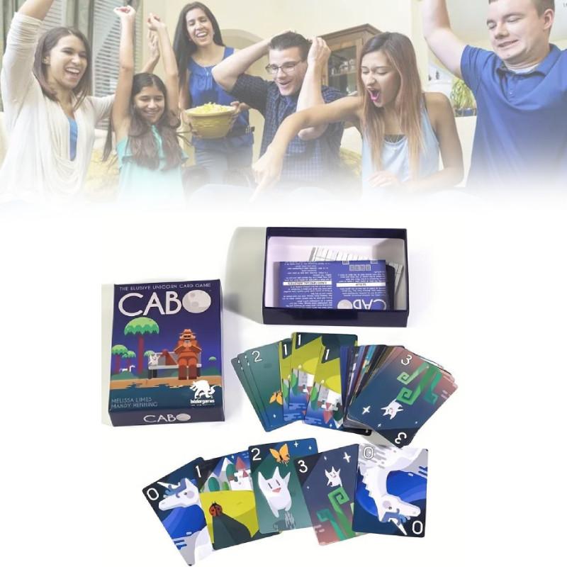 Cabo Gra Karciana Wersja Angielska Wciągająca Gra Planszowa Zarządzania Pamięcią Dla 2-4 Graczy