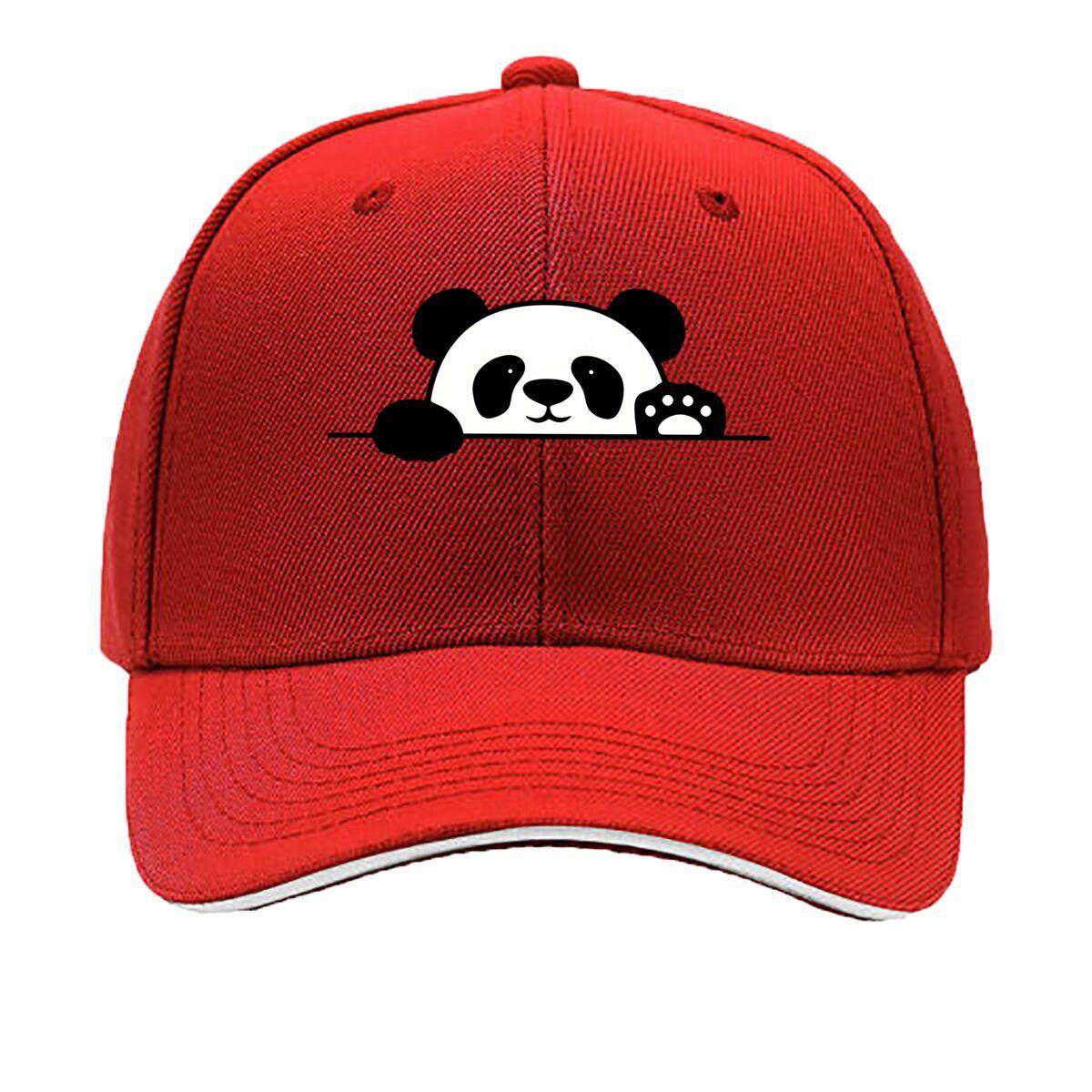 Adjustable Panda Print Baseball Cap  Lightweight Breathable Soft Top Hat for Outdoor Sports Fishi Sandwich Baseball Cap One Size