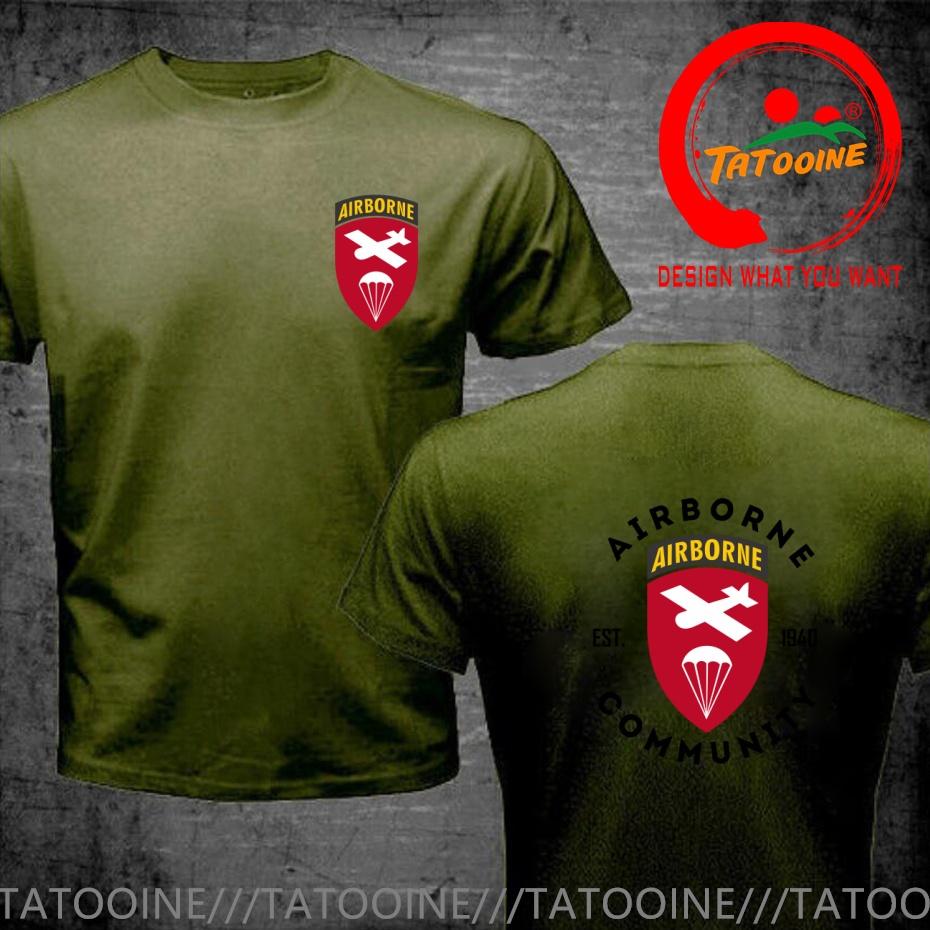 Funny Custom Design Tshirt Unisexs Stylish Clothes Us Army Airborne Community Est 1940 T Shirt Unisex Fashion Trendy Casual Clothing