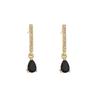 Colorful Zircon Waterdrop Pendant Hoop Earrings Fashion Jewelry For Women