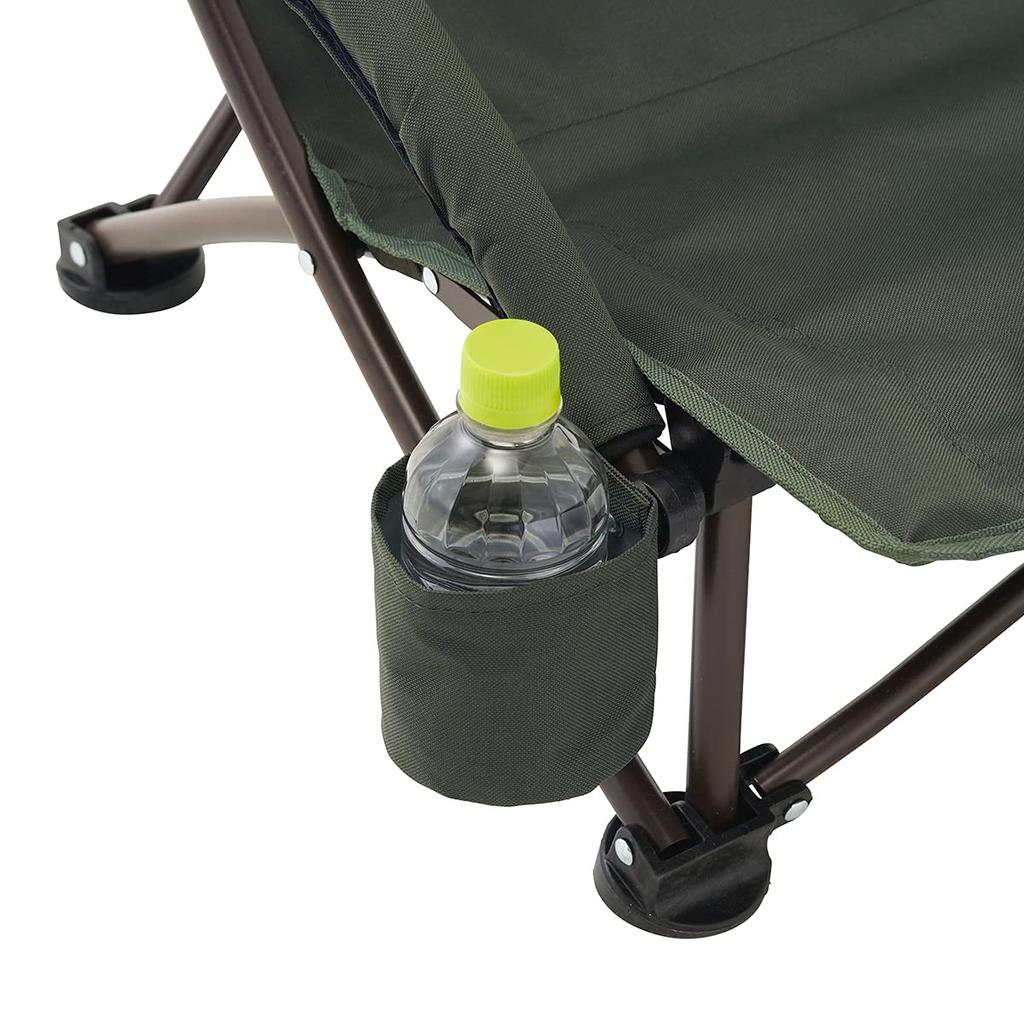 LOGOS Tradcanvas Portable Chair 73173166 Khaki Width 60 x Depth 74 x Height 91 cm Height 20 Cross-legged (2022 LIMITED) (approx.) (Seat cm)