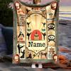 Outdoor Customize Blanket Karate Birthday Celebration Theme Comfortable Soft Lightweight Multiseasonal Use For Travel Camping Picnics Sofa Office Bed