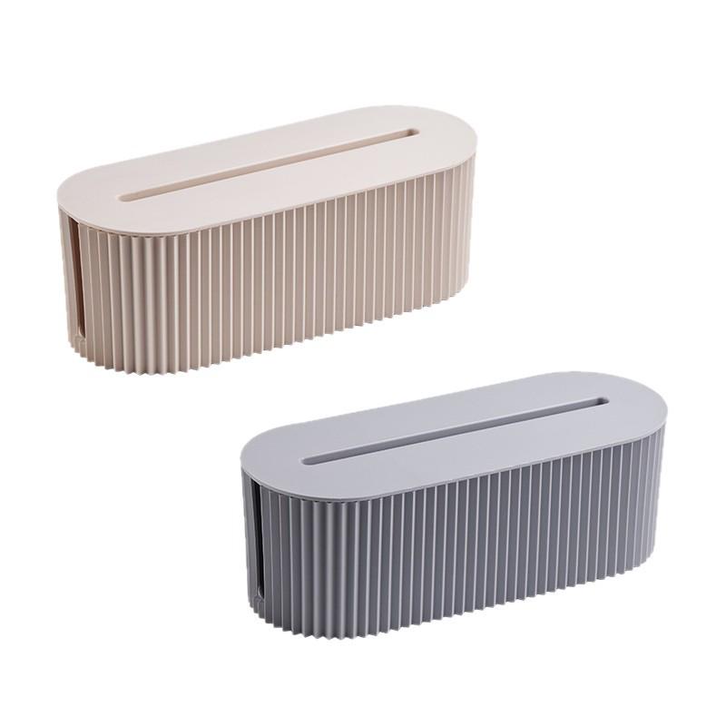 Desktop Cable Management Box: Power Strip & Wire Organizer Cover