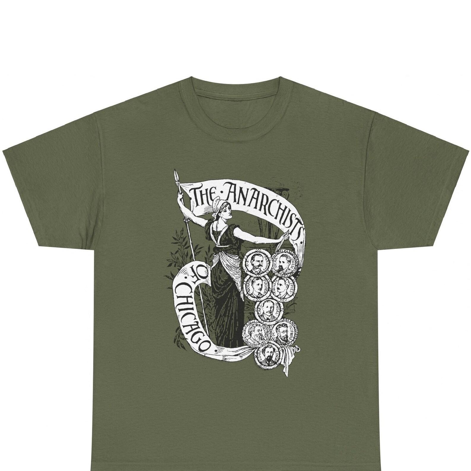 Haymarket Massacre Martyrs Walter Crane Illustration tshirt anarchist tee socialist t-shirt chicago peoples history gift antifascist antifa 4XL