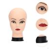 Glatze Mannequin Kopf Make-Up Puppe Freistehende Robuste Perücke Display Puppe für Schal Salon