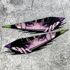 1pair Anime Eyes JDM Car Stickers Waterproof Moto Front Fairing Side Panels Fuel Tank Electric Scooter Auto Window Vinyl Decals