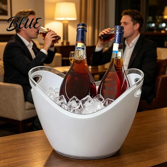 Bar Ice Bucket Double Layer Bucket Long-Lasting Cold Preservation