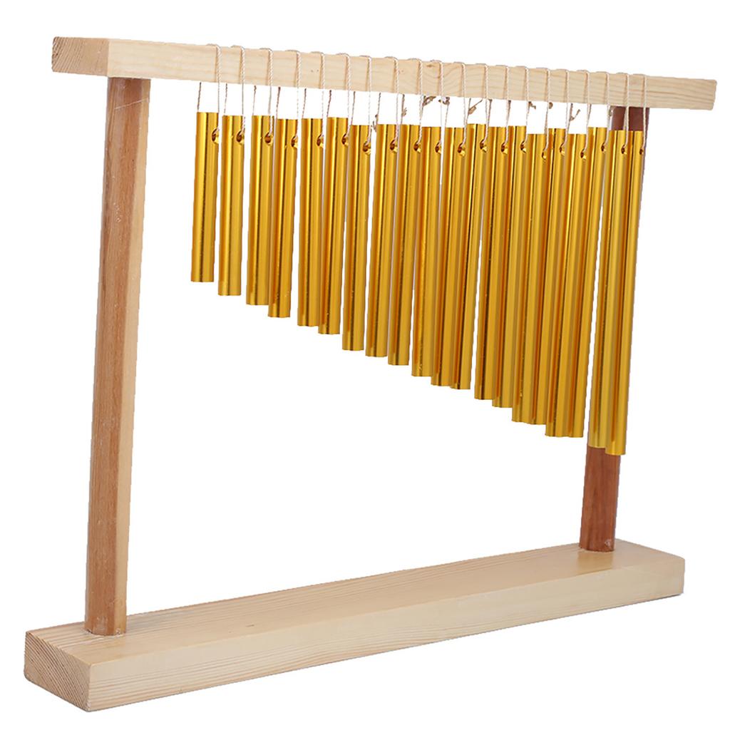 20‑Tone Wind Chimes Table Single‑Row Percussion Instrument Children s Musical Toy + Hammer