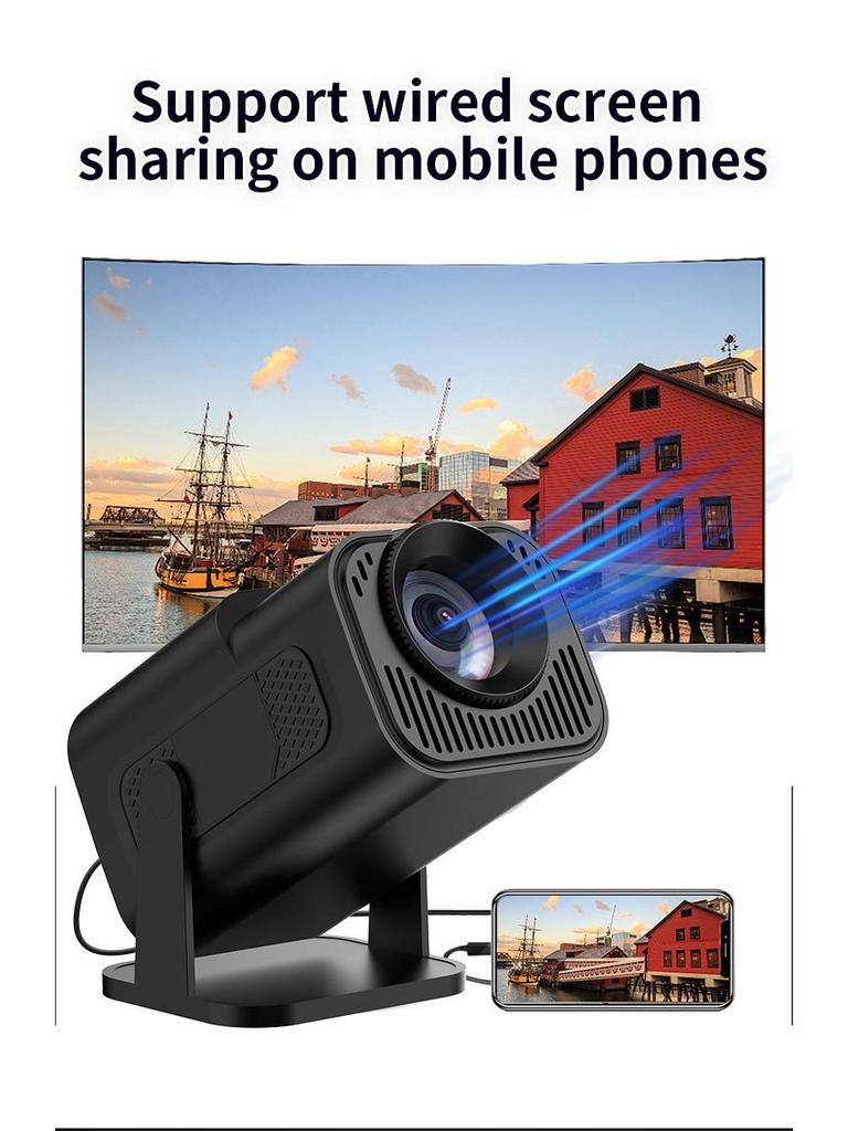 Portable HYmini Screen Mirroring Projector for Home & Mobile Phone