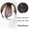 LUPU Women's Synthetic Hair Bangs 3D Bangs Hairpiece Clip In Hair Extension Heat Resistant Fake Hair French Middle Part Bangs