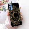 Transparent Für Oppo Reno4 4G Hülle CPH2113 Luxuriöse Krone A-Z Buchstaben 2D Flaches Muster Weicher Bumper Für Oppo Reno 4 4G Handyhülle