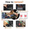 120PCS Car Blade Fuses Assortment Kit 10A-30A Automotive Replacement Fuses Low Profile Mini Blade Fuses For Car Boat Truck