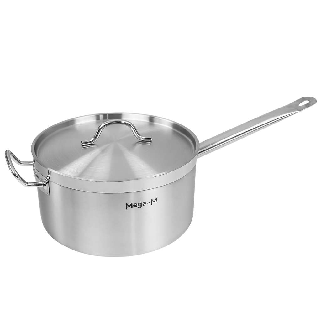 Tall catering saucepan with lid Mega-M PRO 8l dia. 26 cm x h 14.5 cm N