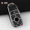 New Tpu Car Key Case Cover Bag For Mercedes Benz A C E S G Class Glc Cle Cla Glb Gls W177 W205 W213 W222 X167 Amg Fob Keychain