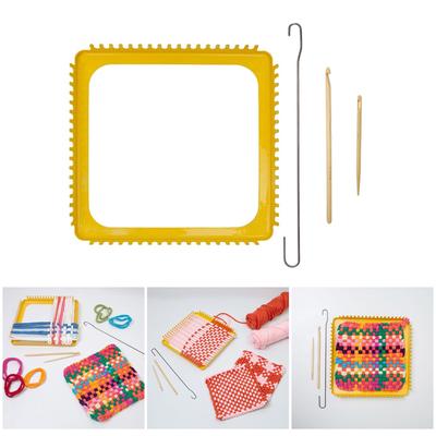 Webstuhl-Sets Quadratische Strickrahmen Handgefertigte Bastelsets Strickzubehör Strickwerkzeug für Strickliebhaber