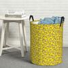 Laundry Collector Yellow Classic Rubber Duck Foldable Laundry Basket Large Storage Baby Washing Basket Home Organizer