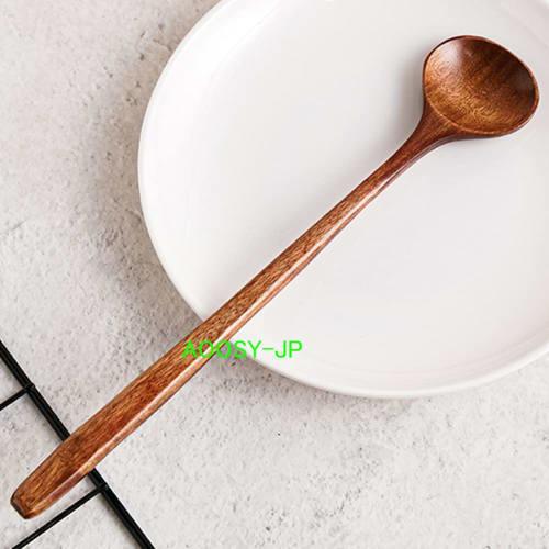 AOOSY 27.7cm Soup Ladle, Spoon, and Muddler Made of Natural Wood, Perfect for Shaved Ice, Simmered Food, Pots, Mapo Tofu, and Serving Soup