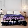 Top Gun Fighter Jet Silhouette Design Flannel Blanket for Bedroom, Living Room, Sofa, and Nap Sofas.