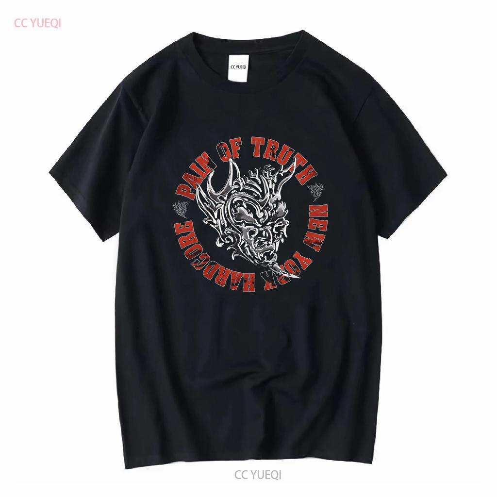 Pain of Truth New York Hardcore Band T Shirt long or short sleeves vintage Washed designer clothes Breathable Versatile