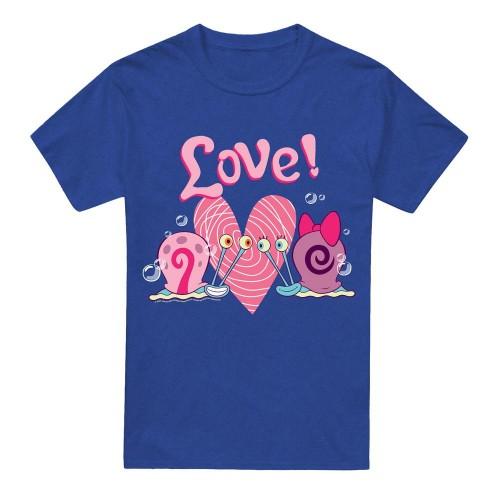 SpongeBob SquarePants Unisex Adult Valentine's Love Gary & Snellie T-Shirt