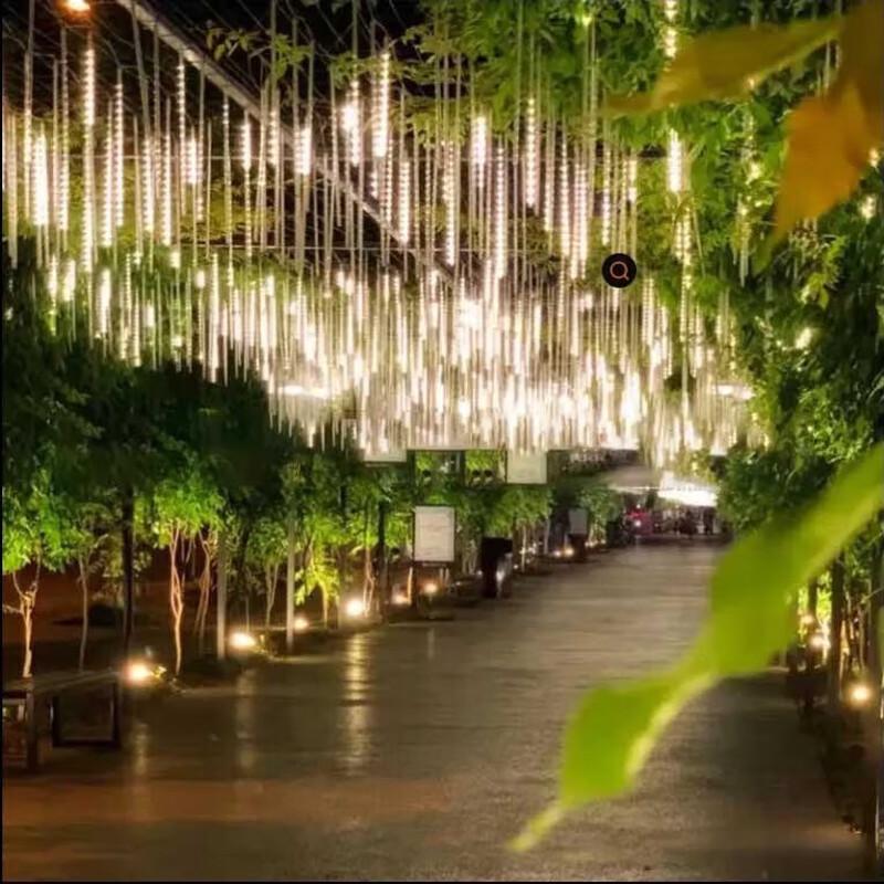 HEIXIE LED Meteor Shower Outdoor Waterproof String Lights