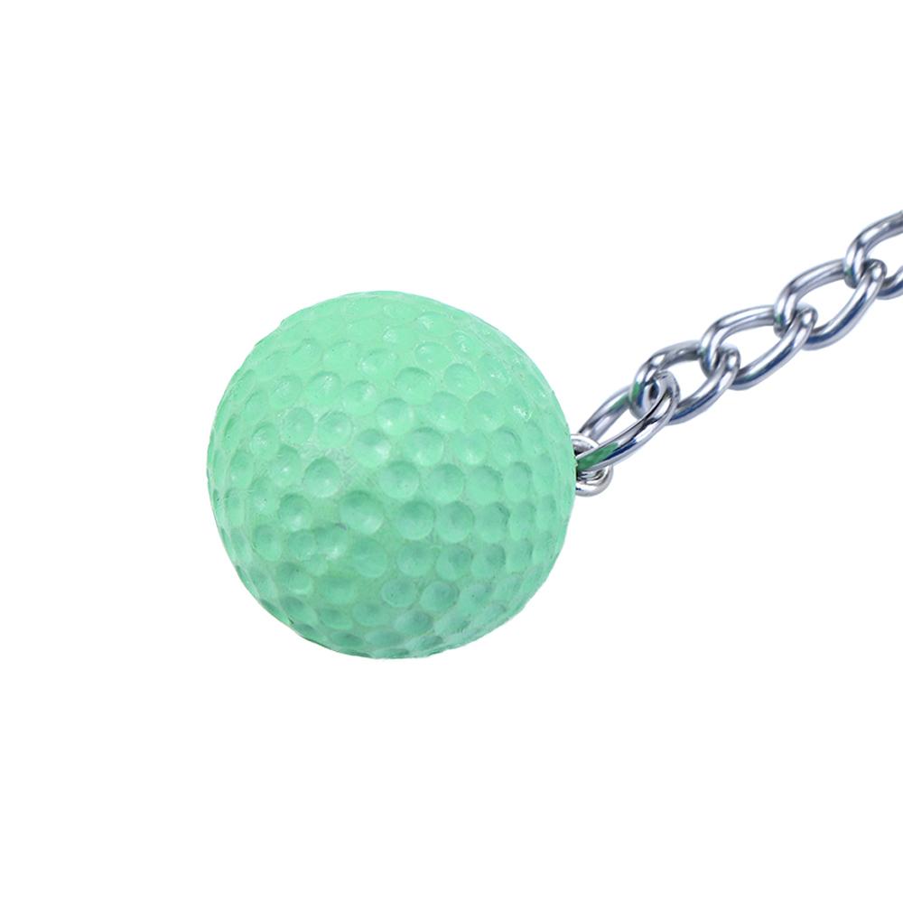 Car Key Chain Bag Charms For Gift Metal Keychain Golf Ball Key Chain Mini Golf Racket Ball Pendant