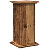 Pedestal with Storage Space Rustic Wood Look 31 X 30 X 60 Cm Engineered Wood