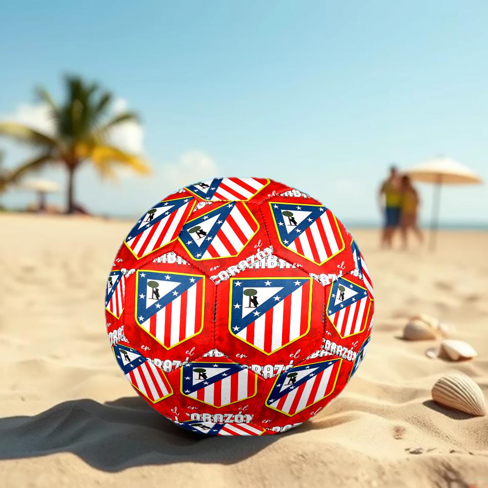 Fußballverein Aufdruck Größe 5 Fußball, Standard-Spielball für Sportspiele und Mannschaftstraining, Ideales Geschenk für Fußballfans