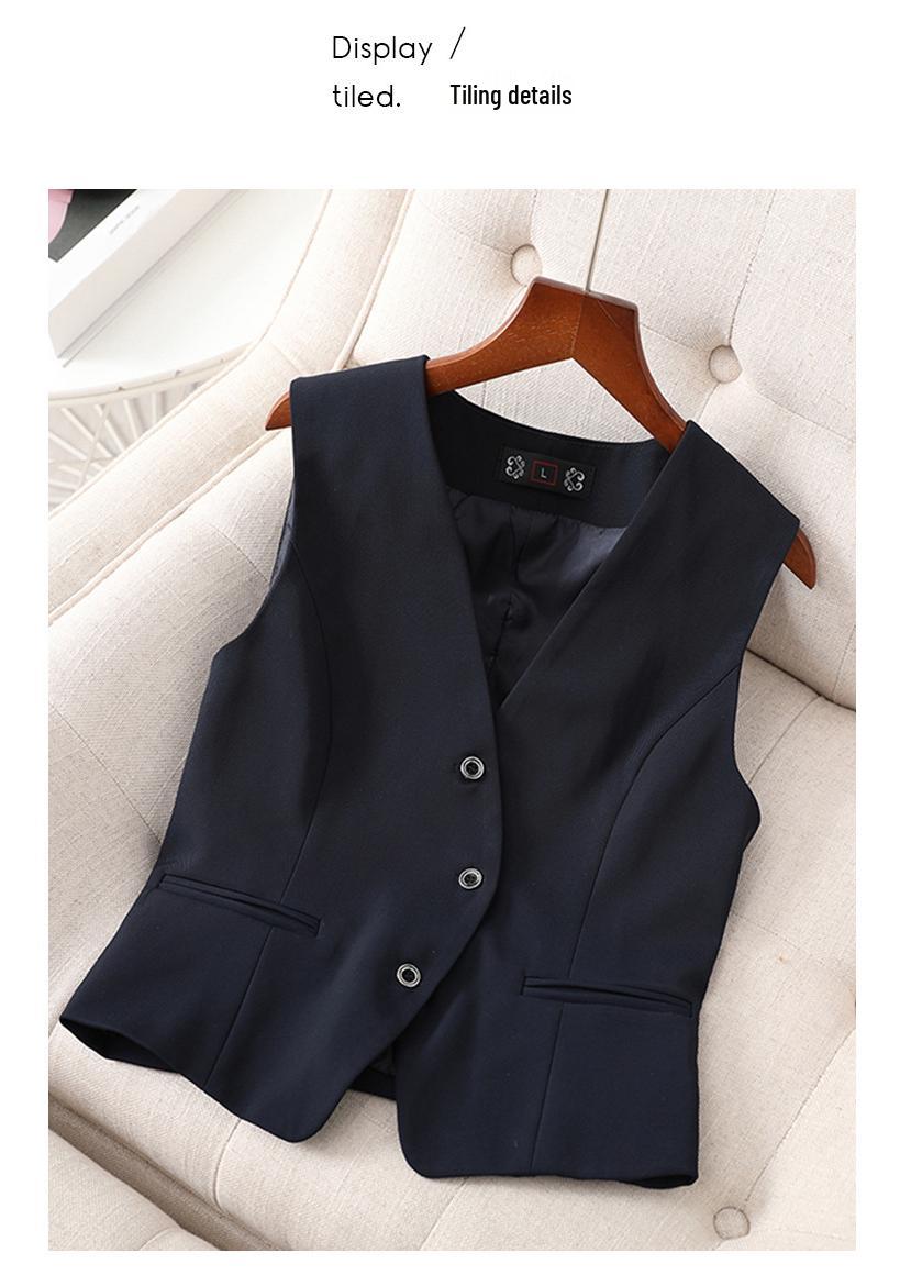 

Plus Size Women s Fashion Vest - Short, Stylish Outerwear for 200 Jin 7XL темно-синий