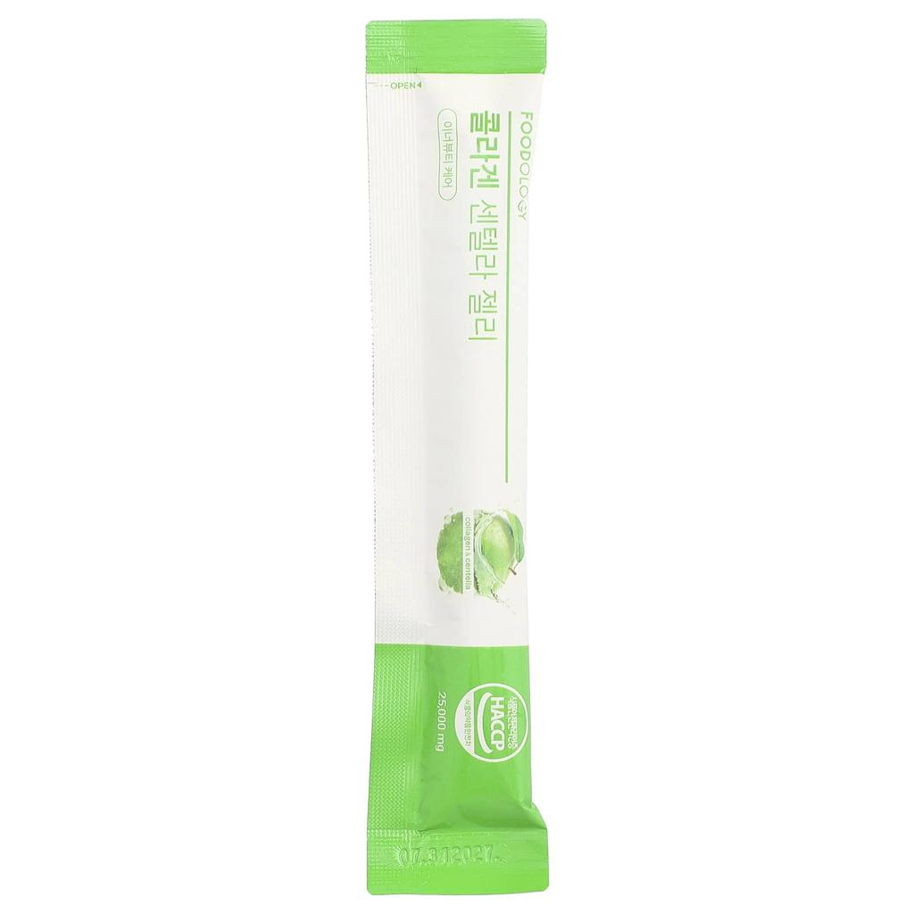 FOODOLOGY Collagen Centella Jelly, 10 Sticks, 25g Each