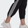 Adidas 3-Stripes Tapered Cuffed 7/8 Pants Women Bottoms Black GM5559