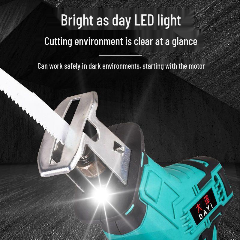 

High-Power Handheld Lithium Battery Chainsaw: Versatile Saber Saw for Household Logging and Reciprocating Tasks