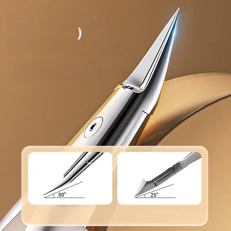 Professional Stainless Steel Toenail Clippers - Sharp Straight Blade for Ingrown Nails, Modern Design, Precise Trimming Tool