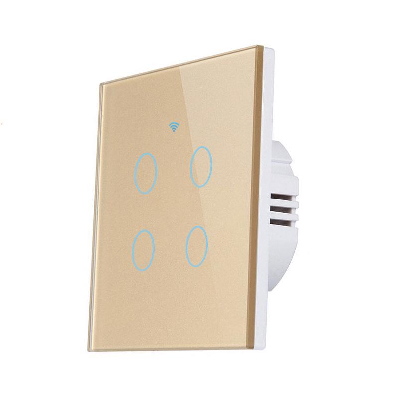 Matter European Standard Smart WiFi Touch Switch (Live/Neutral or Single Live Wire) with Alexa & HomeKit Compatibility.