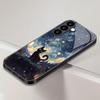 Starry Sky Black Cat Tempered Glass Phone Case Suitable for Samsung Galaxy S26 S25 S24 S22 S21 S20 FE/Ultra/Plus Anti Drop