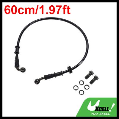 Motoforti 50/60/70/80/90/100/110/120/130cm Motorcycle Brake Clutch Oil Hose Line Kit for Motorcycles Dirt Bikes ATV Black