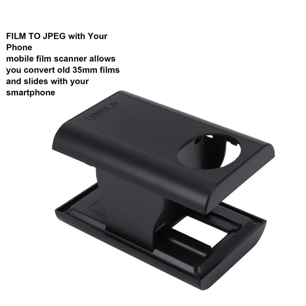 Slide and film viewer, mobile film scanner, 35mm slide and negative digital photo converter with LED light, supports image preview, playback, and edit