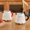 Halloween Kleiner Teufel Kinder Keramik Wasserbecher 500ml Student Cartoon Tasse Niedliche Frühstücksmilch Kaffee Tasse Paar Geburtstagsgeschenk Neu