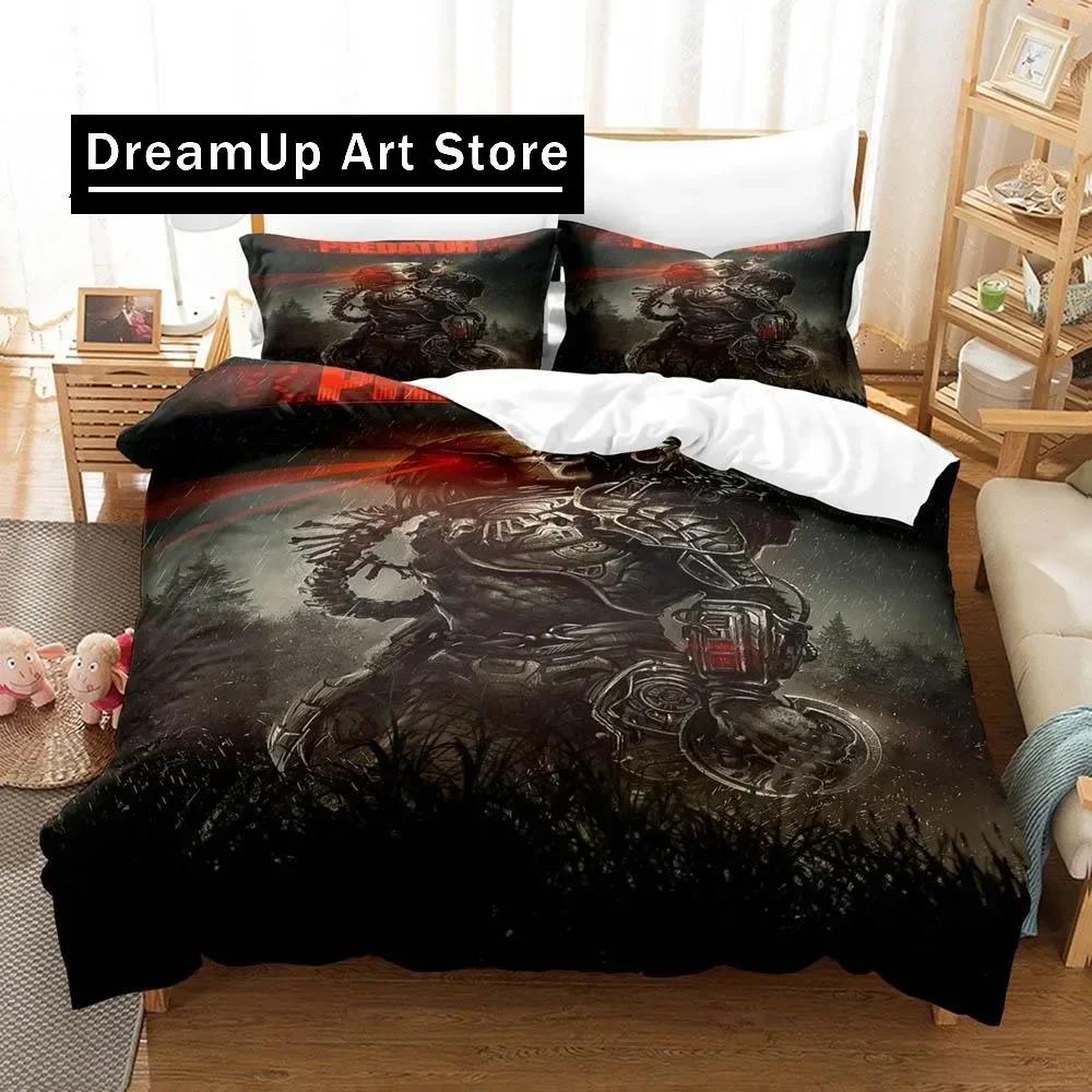 3D Print The Predator Bedding Set Single Twin Full Queen King Size Bed Aldult Kid Bedroom Duvetcover Sheet Bed 135x200cm