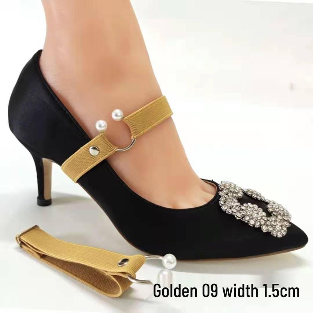 Lacets Ajustables à Boucle Perle Anti-Chute Élastiques pour Chaussures Surdimensionnées