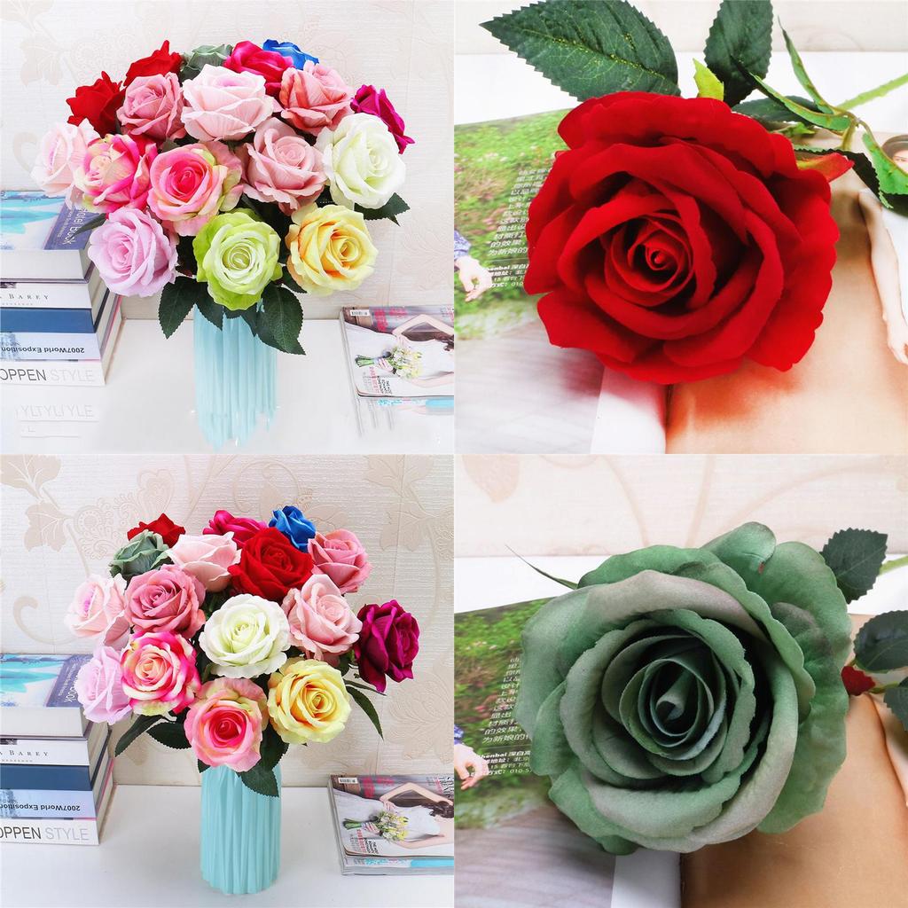 Beautiful 5set Fake Silk Roses Ideal For Wedding Bouquets And Party Decorations