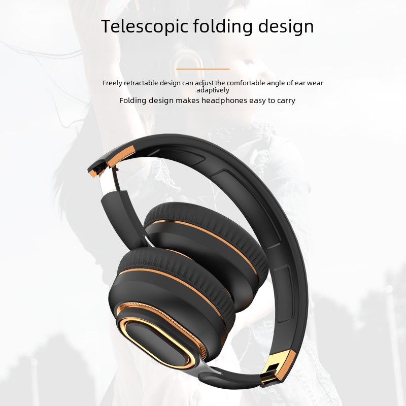 H7 Cross-Border Head-Mounted Wireless Bluetooth Headset with Card Folding and Heavy Bass for Gaming and Sports