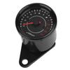 Motorcycle Tachometer, Tachometer Gauge Speedometer, Motorcycle Backlight Tachometer Speedometer Aluminum Gauge Replacement (Black Shell Black Face)