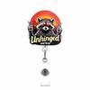 Creative Panda Hat Badge Reel Acrylic Retractable ID Name Badge Holder 360 Rotating Alligator Clip Nurse Doctor Teacher Gift
