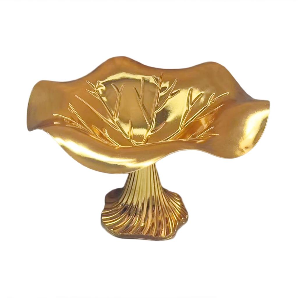 Candy Holder Tray Fruit Bowl Storage Baskets Stand Organization Alloy Snacks Basket for