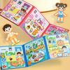 Magnetic Quiet Book My First Busy Book Paste Matching Game DIY Repeatable Magnet Stickers Montessori Toys for Children Gifts